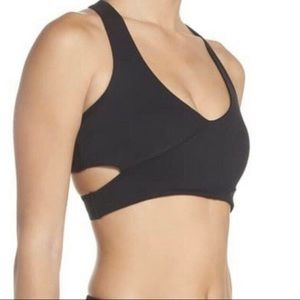Zella Sirsasana Black Cut Out Sports Bra